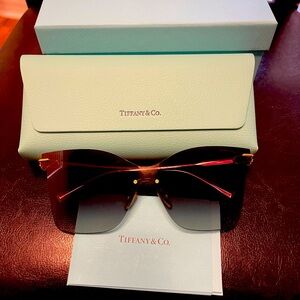 Tiffany & Co TF3103k gold platted sunglasses